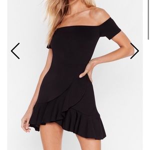 Off the shoulder ruffle dress